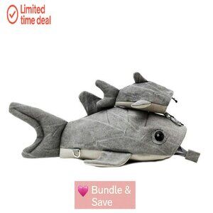 Whale Shark Ita Backpack With Pins, Adjustable Straps, Polyester, 15" Height